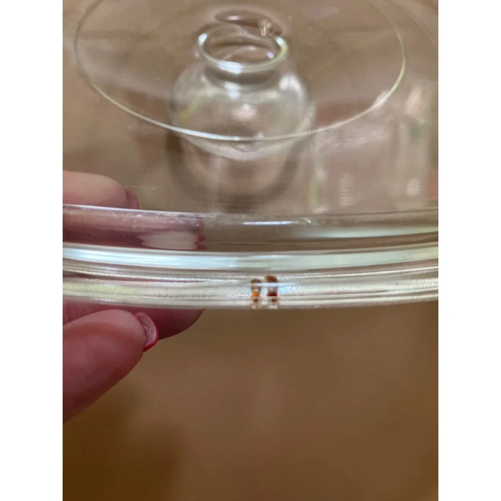 Vintage‎ Pyrex Clear Glass Replacement Lid Cover A-9-C Square Dish Cookware - Picture 6 of 8